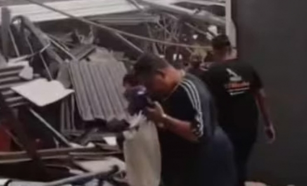 Teto de mercado desaba e deixa 11 feridos na regio metropolitana de So Paulo