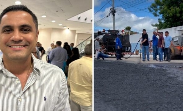 Prefeito Ricardo Mascarenhas celebra avano das obras de asfaltamento na Feira Nova e destaca expanso do comrcio em Itaberaba